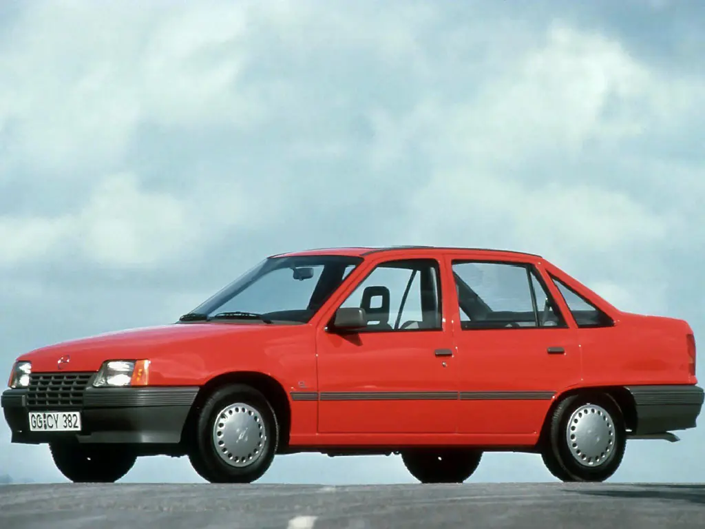 Opel Kadett (39,  49) 6 поколение, седан (09.1985 - 01.1989)